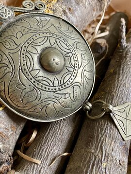 Tribal disc pendant