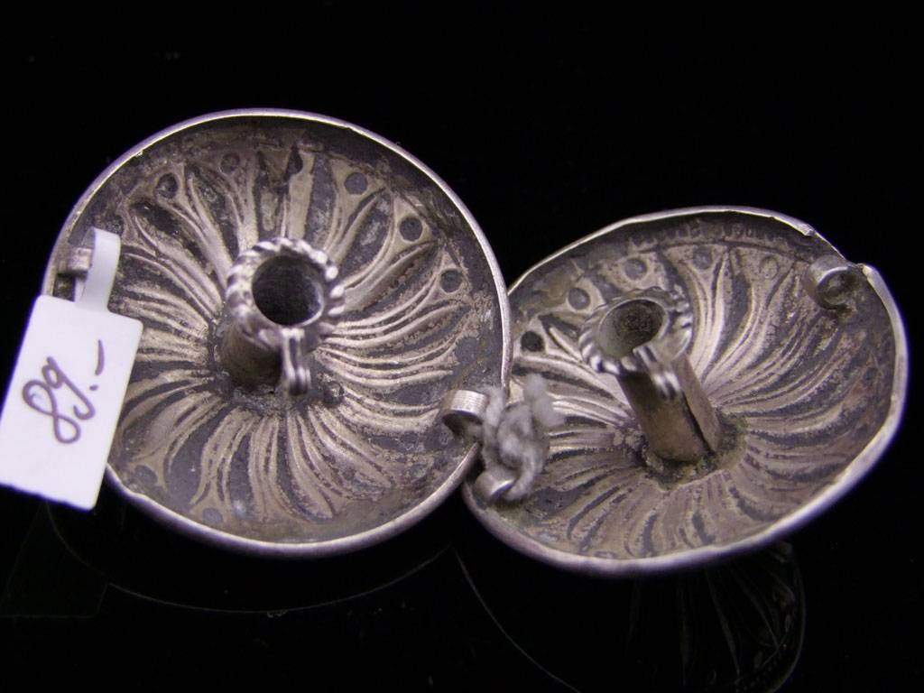 Old Silver Earrings/ Tunnels/ Plugs from India