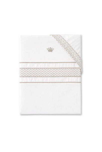 Daunenwiege + Kissenbezug Ethnic white