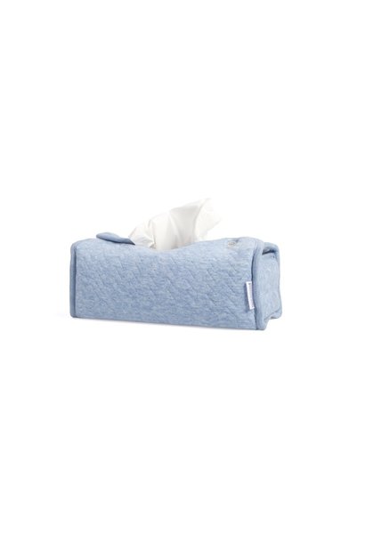 Housse kleenex Poetree Chevron Denim Blue