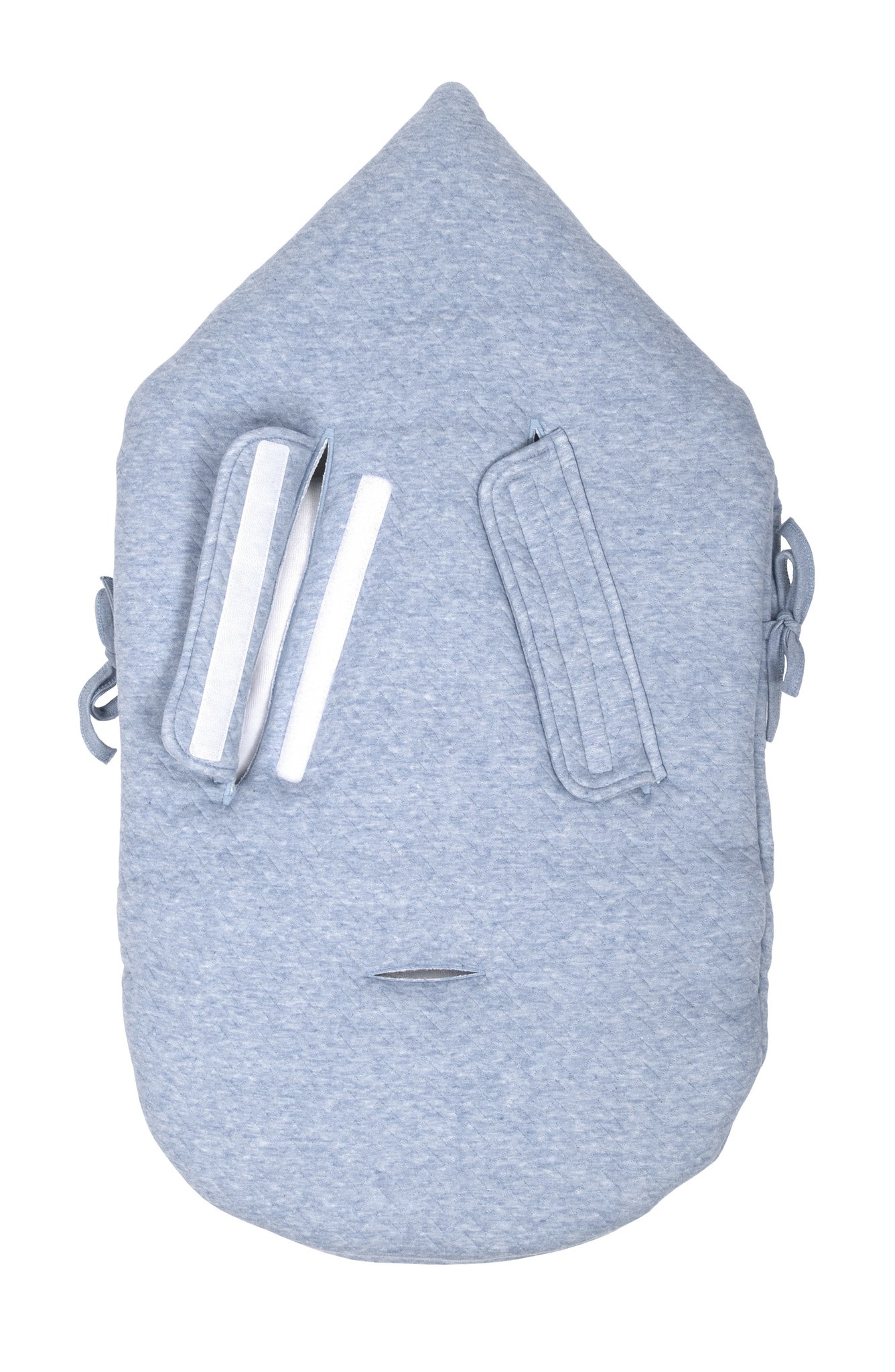 Fußsack 3 & 5-Punkt-Gürtel Poetree Chevron Denim Blue-5