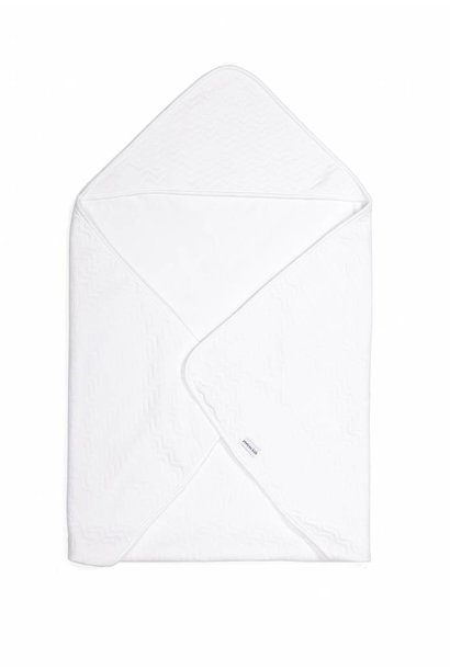 Couverture portefeuille Poetree Chevron White Collection