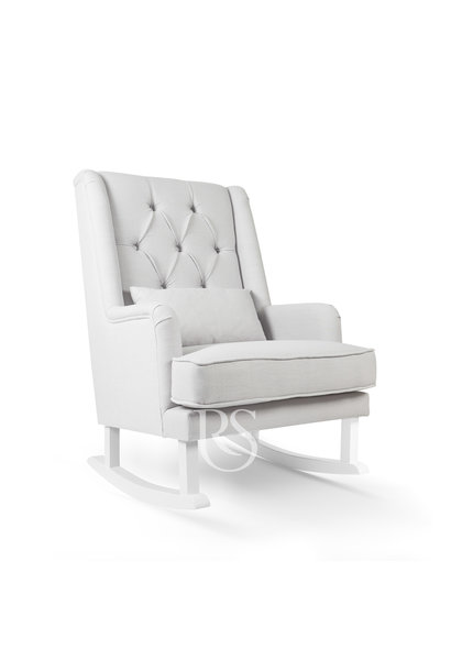 Chaise berçante Royal Rocker Gris / blanc