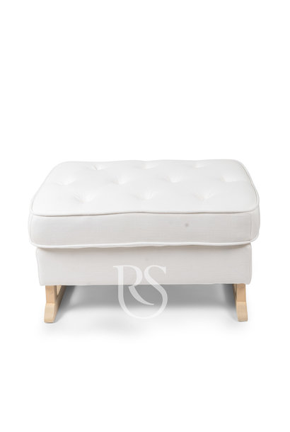 Royal footstool Rocking Seats snow white / nature