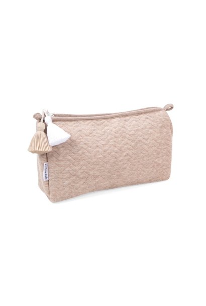 Trousse de toilette Chevron Light Camel