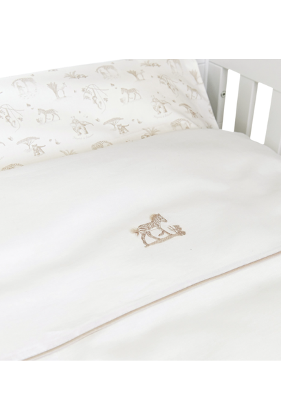 Housse de couette lit et taie bord Safari