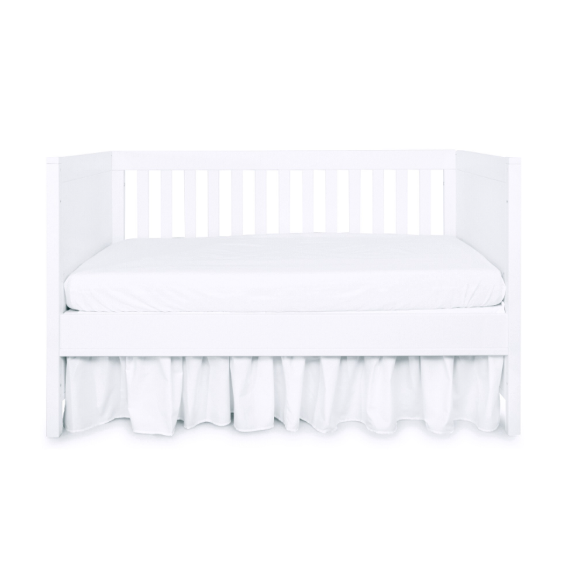 Jupe de lit 60 Cotton White Theophile & Patachou-1