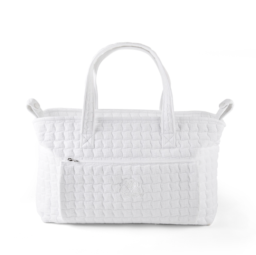 Pram holdall + changing mat Cotton white Theophile & Patachou-4
