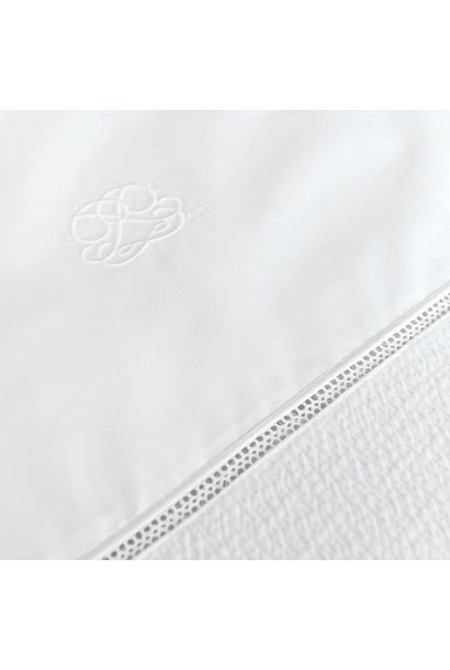 Quilt cover and pillowcase Cotton White