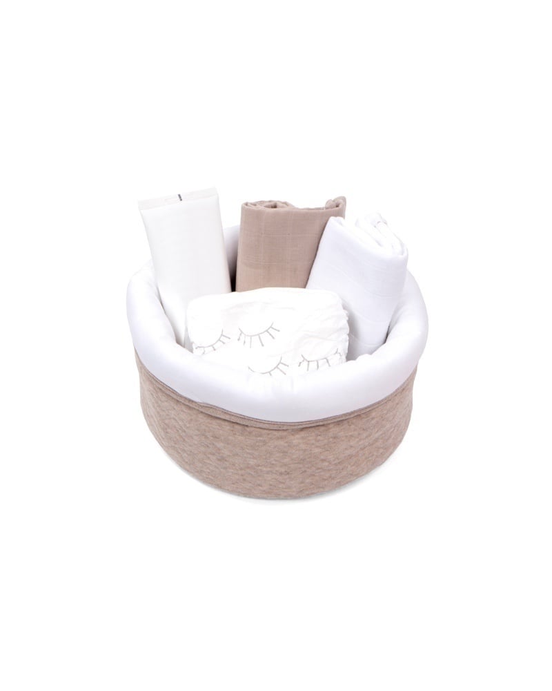 Open toiletmand Poetree Chevron Light Camel-3