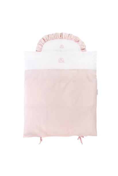 Donsovertrek wieg + sloop Cotton pink