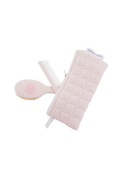 Pinsel und Kamm Cotton pink