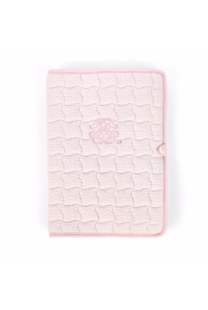 Birth book cover Cotton pink