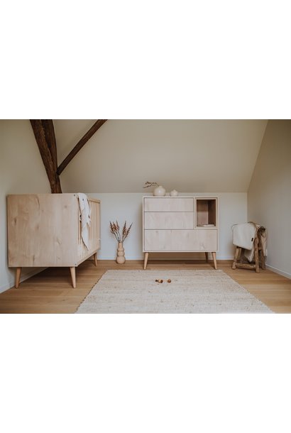 Bett 70x140cm + Kommode Cocoon Natural oak