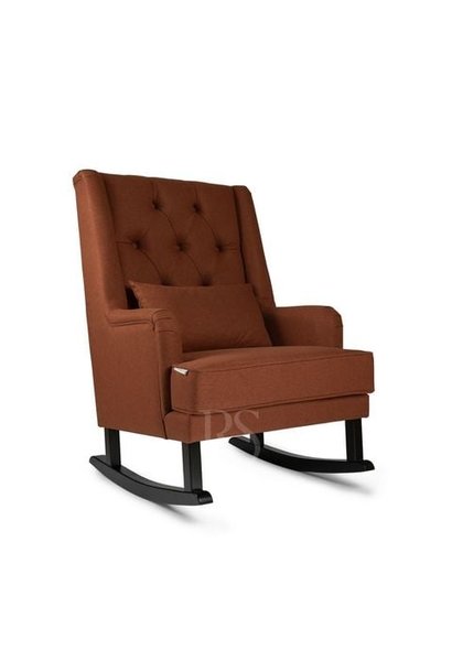 Rocking chair Royal Rocker rust brown / black wood