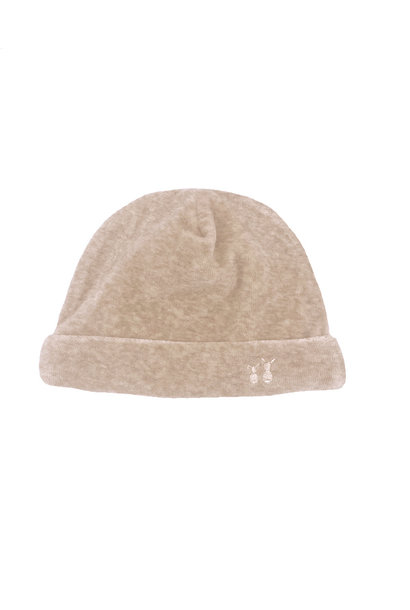 Cap velvet Poetree camel