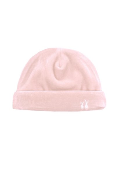 Bonnet velours  Poetree blush pink