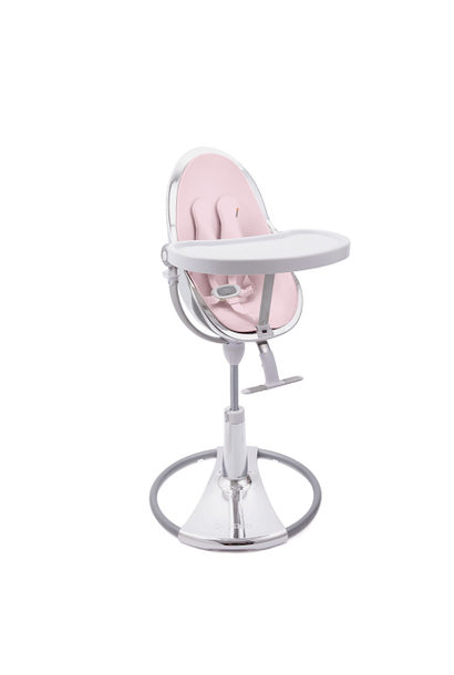 Dining chair Bloom Fresco Silver + Rosewater pink
