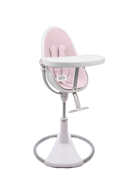 Chaise de salle à manger Bloom Fresco White + Rosewater pink