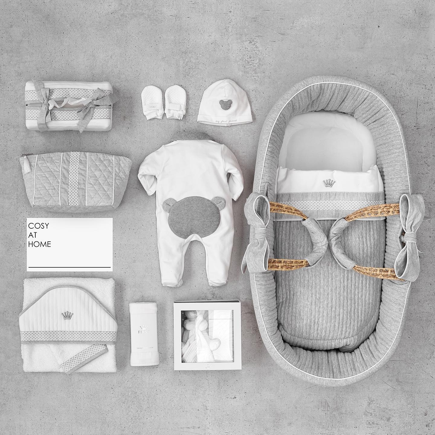 Toilettentasche First Crystal grey-3