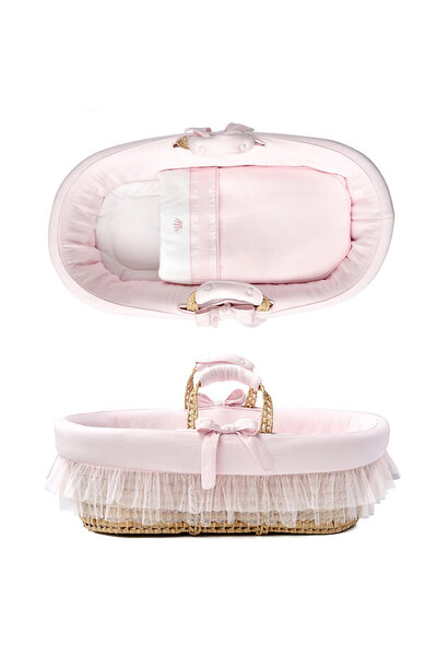 Wicker Reisebett Classics crystal pink