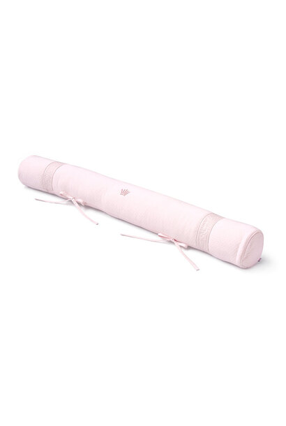 Embroidered bolster Blush pink