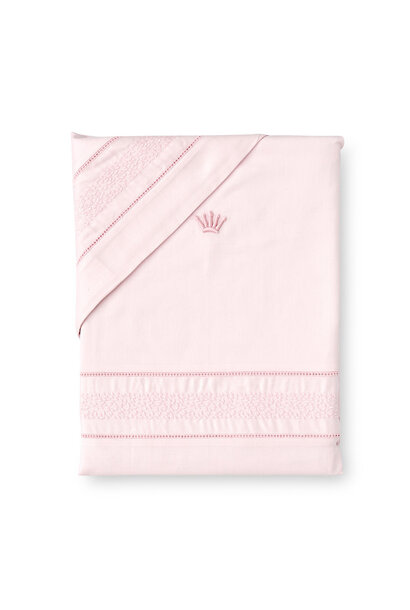 Houssede couette  parc  et taie bord Blush pink