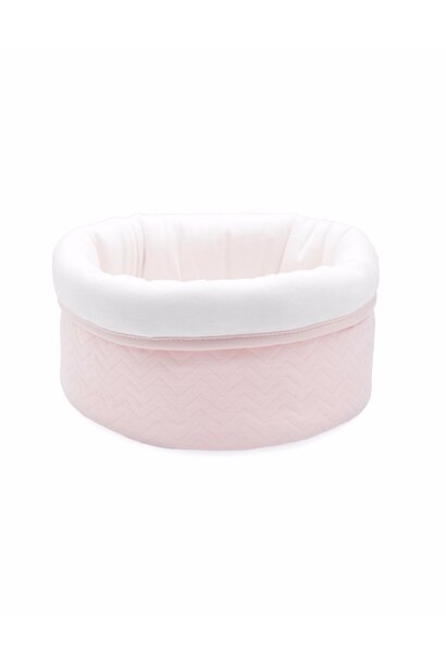 Care basket Chevron Light pink