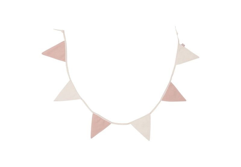 Muurdecoratie Jollein vlagjes Wild rose / ivory-1
