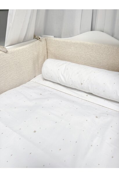 Quilt cover and pillowcase Étoile Sand