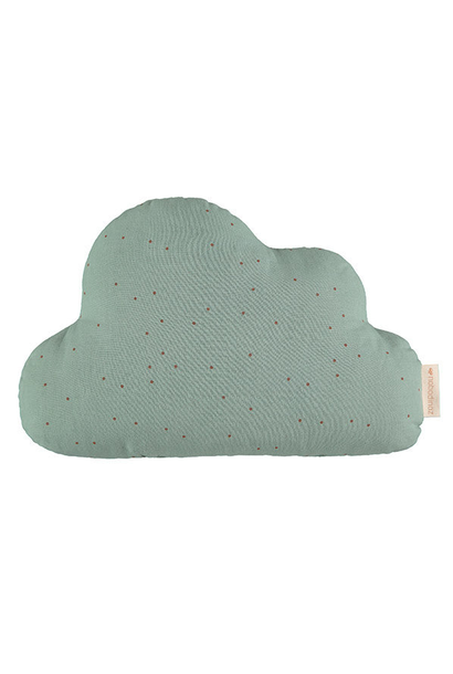 Coussin Cloud Sweet dots / eden green