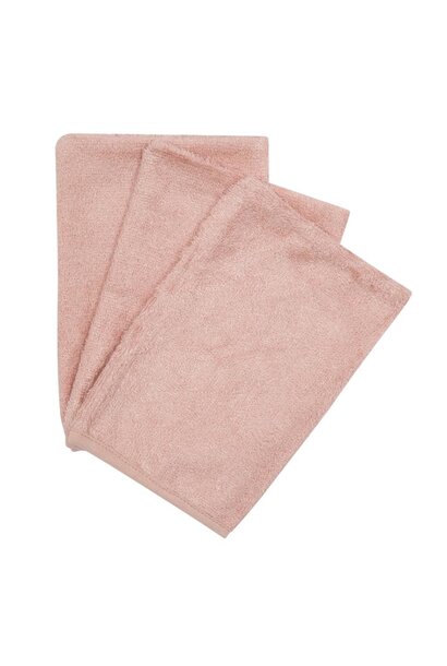 Washcloths per 3  Misty rose