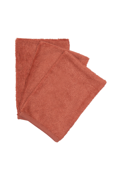 Waschlappen pro 3 Apricot blush