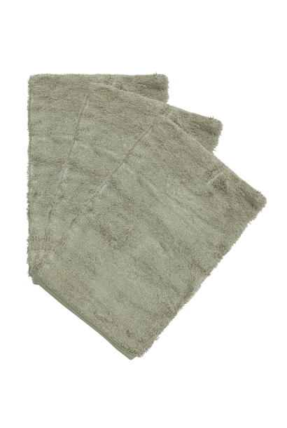 Washandjes per 3 Whisper green