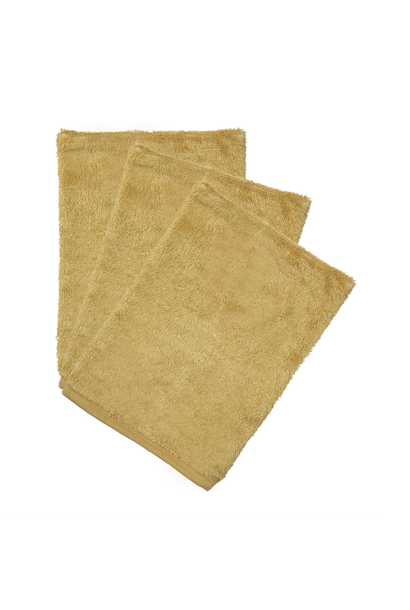 Débarbouillettes par 3 Honey yellow