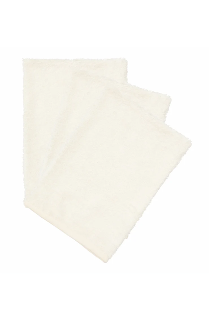 Washcloths per 3 Daisy white