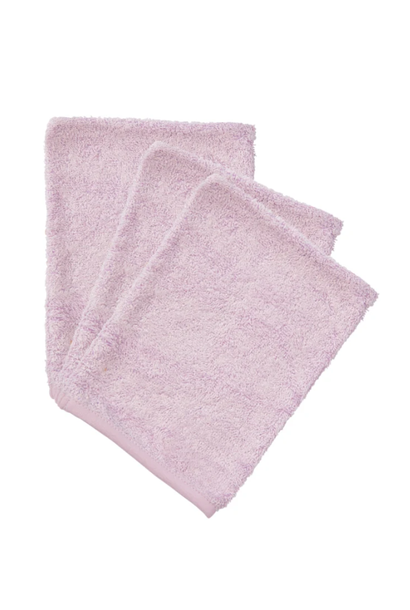 Washcloths per 3 Silky lilac
