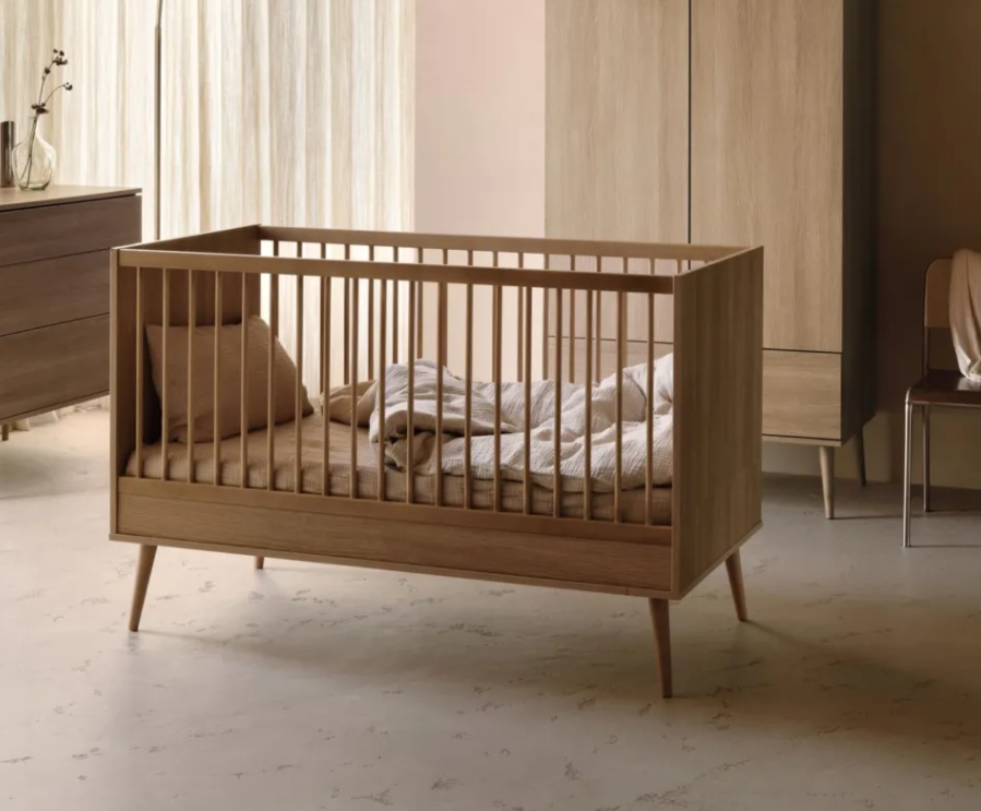 Bed 70x140cm + Commode Quax Flow Honey ash-3