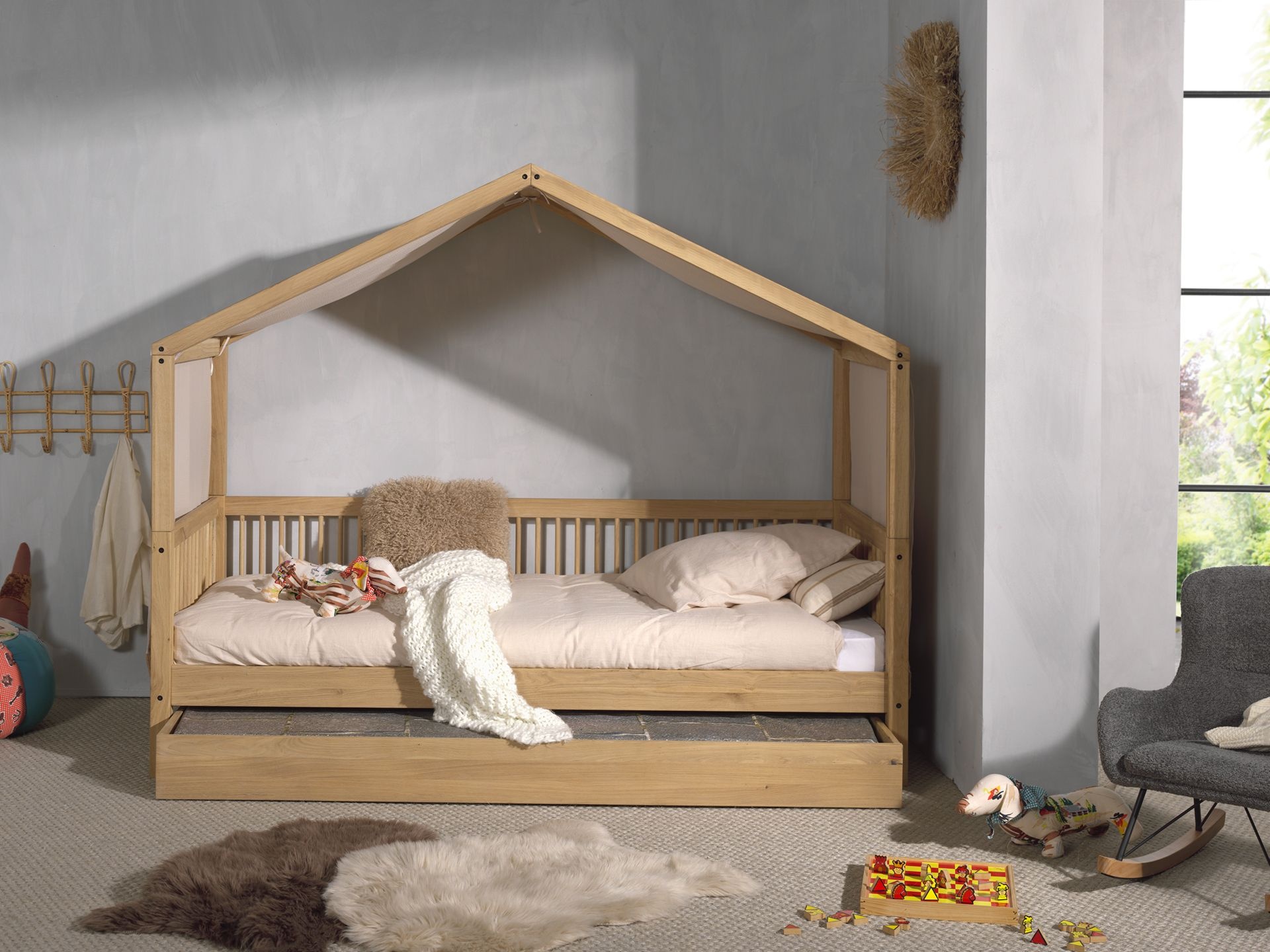 Bed drawer 90x190cm Vipack Forrest Collection-3