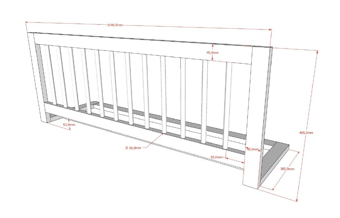 Bed rail Vipack Forrest Collection-3