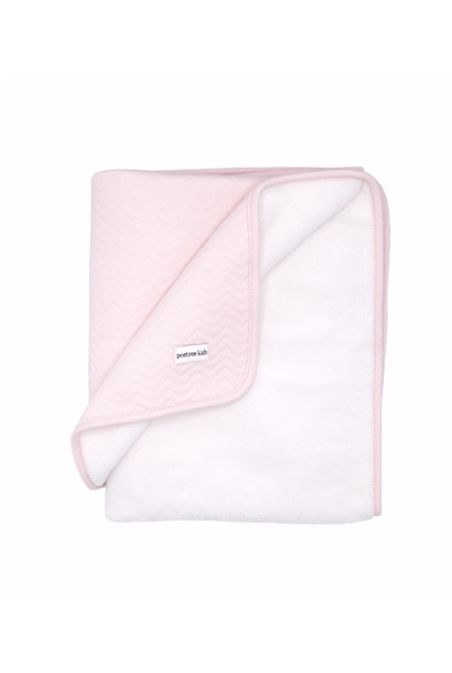Blanket 80x100cm Chevron Light Pink