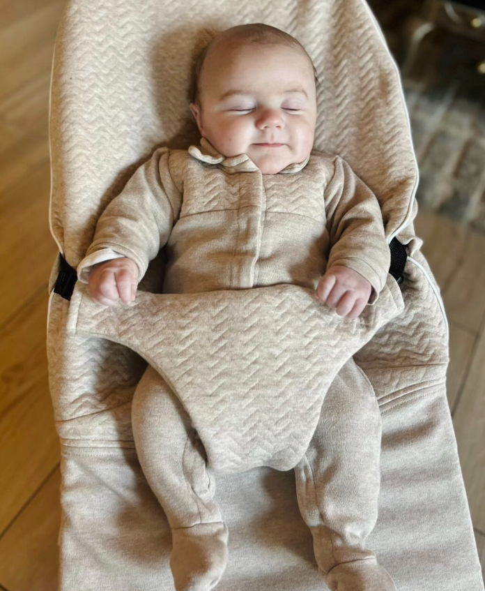 Hoes babysit Babybjorn Poetree Chevron Light Camel-8