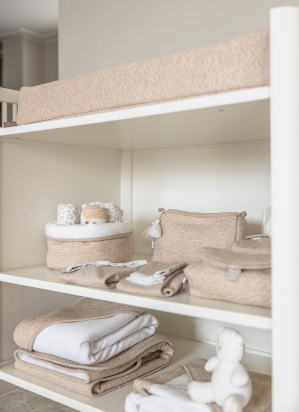 Open toiletmand Poetree Chevron Light Camel-4