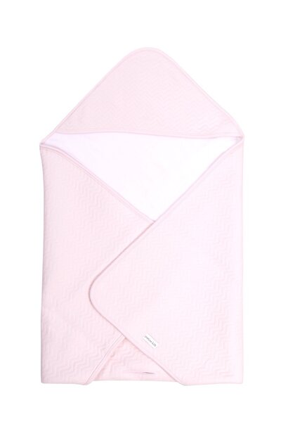 Wrap blanket Poetree Chevron light pink