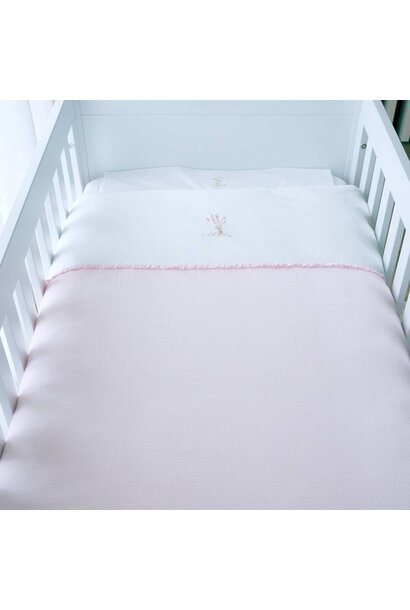 Donsovertrek bed met sloop Pink Garden Party