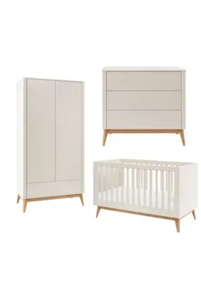 Baby bed + dresser + wardrobe