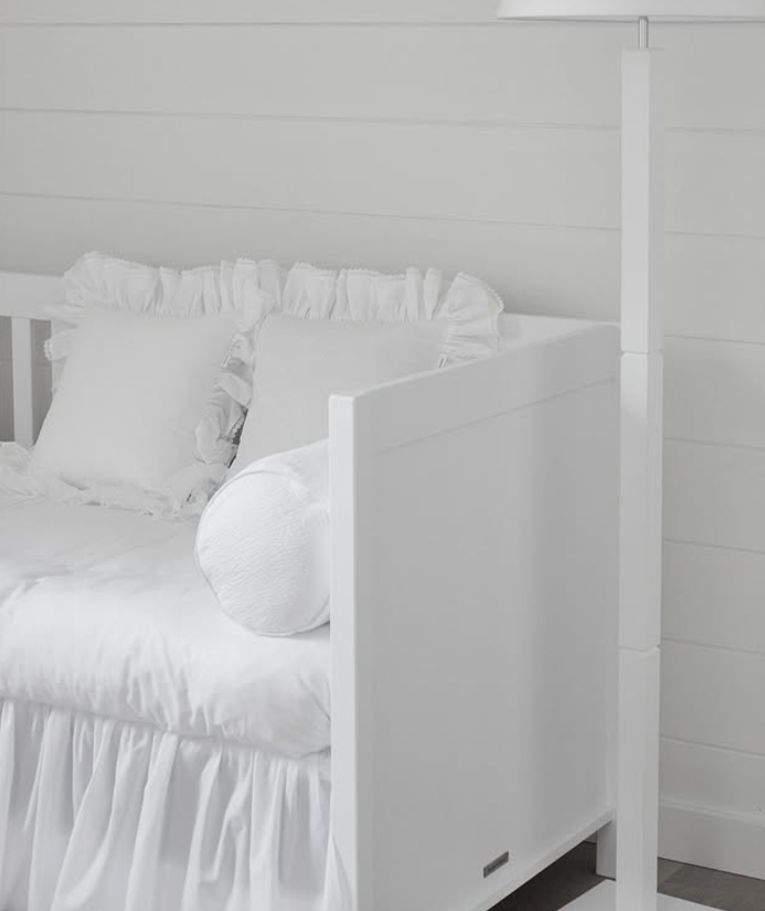 Jupe de lit 60 Cotton White Theophile & Patachou-2