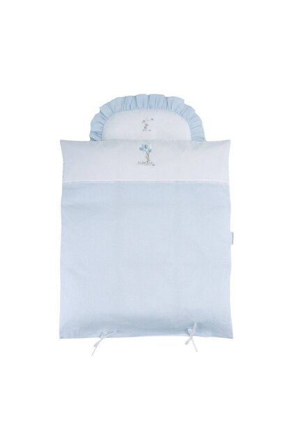 Quilt cover and pillowcase  Blue Garden Party