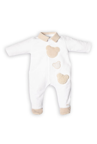 Pajamas First 3M wit/beige