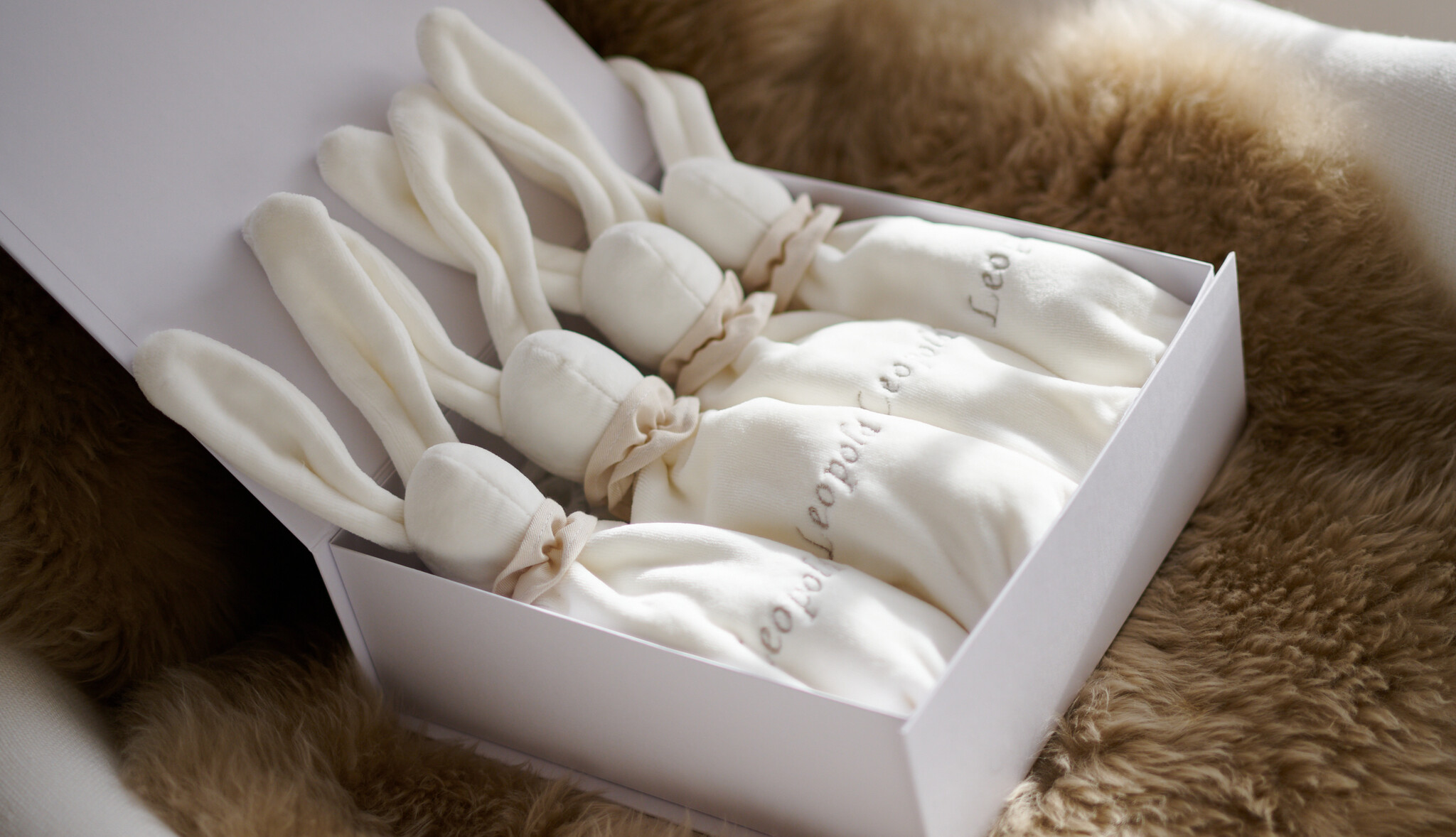 Personalized cuddly cloths rabbit 4 pcs.-3